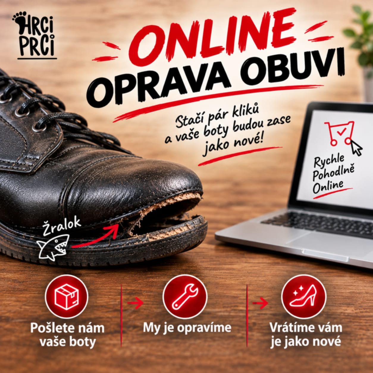 Oprava obuvi ONLINE